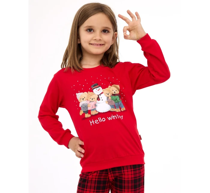 Cornette Detské dievčenské pyžamo 594/185 Zimná dĺžka/r Vianoce 86-128 Cornette Detské dievčenské pyžamo 594/185 Zimná dĺžka/r Vianoce 86-128