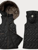 Dámske prešívané tričko bez rukávov S'West Black (B8348-1)