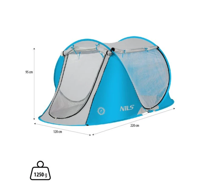 NC3043 MODRÝ SAMOROZKLADACÍ PLÁŽOVÝ STAN NILS NC3043 MODRÝ SAMOROZKLADACÍ PLÁŽOVÝ STAN NILS