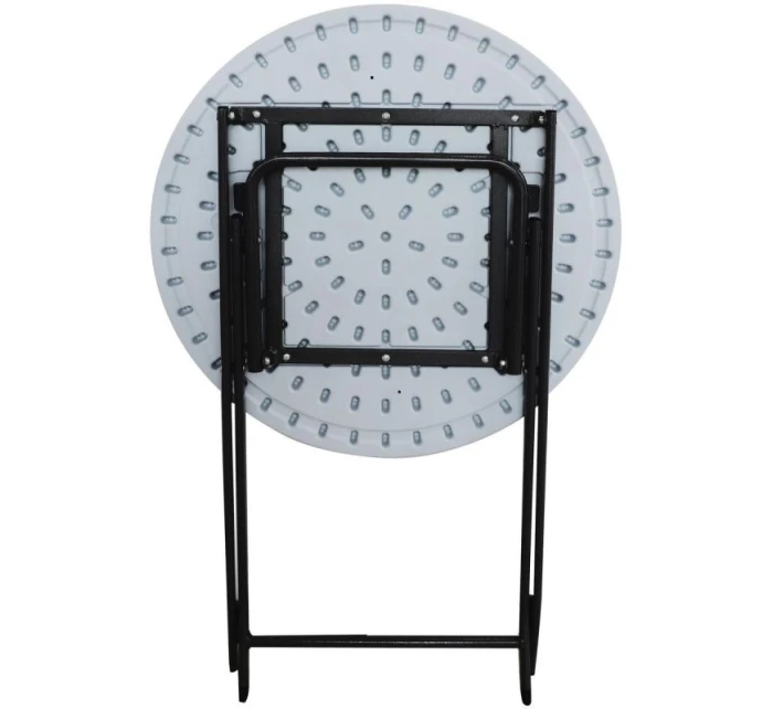 Skladací BALKÓNOVÝ STÔL NA STRAVOVANIE BIELY 60x72 cm