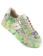 Dámské boty na platformě zelené model 21910646 - Rieker