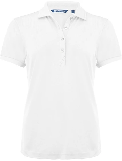 Cutter & Buck Virtue Polo Solid Women Dámske funkčné polo tričko 68.4435 biele Cutter & Buck Virtue Polo Solid Women Dámske funkčné polo tričko 68.4435 biele