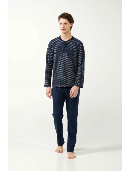 Klasické pánské pyžamo s potiskem model 20517223 - Vamp