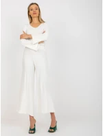 Kalhoty VI SP model 17814505 ecru - FPrice Kalhoty VI SP model 17814505 ecru - FPrice