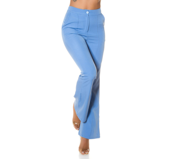 Elegant high-waisted business style flared pants