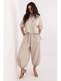 Šnúrové nohavice model 226233 Taliansko Moda