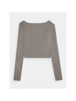 Dámské hladké tričko s dlouhým rukávem model 21431878 - 4F