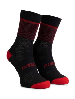 Rogelli HERO II ponožky čierne/červené 40-43