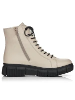 Rieker W X3428 béžové zateplené topánky