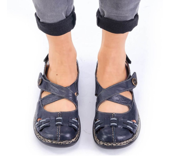 Rieker W 46377-14 Pohodlné sandále na suchý zips