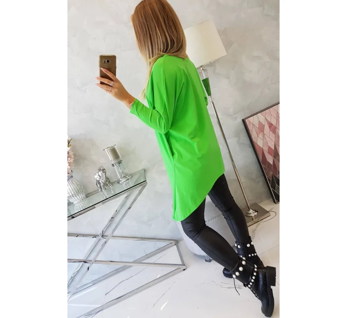 Oversize blúzka svetlo zelená