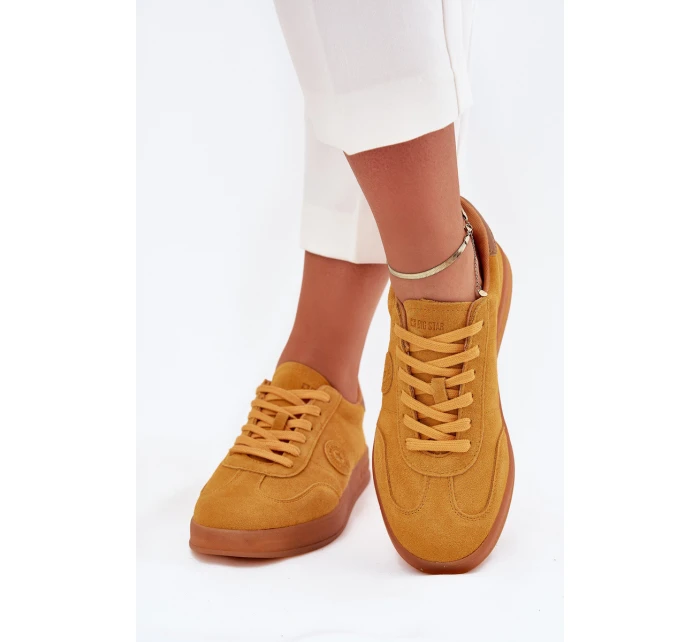 Dámské Semišové Tenisky Big Star model 21703168 HIPOLY SYSTEM Žluté - Big Star Shoes Dámské Semišové Tenisky Big Star model 21703168 HIPOLY SYSTEM Žluté - Big Star Shoes