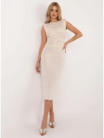 Sukienka DHJ SK model 21798075 jasny beżowy - FPrice