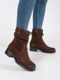 Zaujímavé dámske čierne členkové topánky Obcas