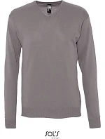 SOL'S Galaxy Men Pánský svetr s výstřihem do V model 22519800 medium grey SOL'S Galaxy Men Pánský svetr s výstřihem do V model 22519800 medium grey