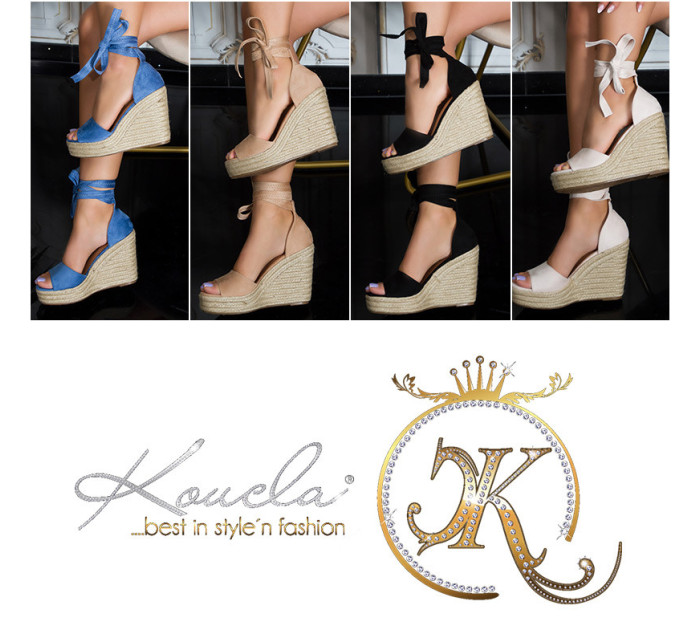 Trendy wedge heel sandals