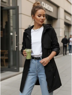 Dámska prechodná bunda parka čierna FashionStreet TY5554