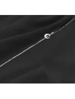 Černý přehoz přes oblečení alpaka s kapucí model 17836814 - S'WEST Černý přehoz přes oblečení alpaka s kapucí model 17836814 - S'WEST