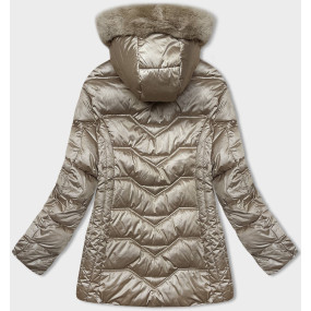 Zimní bunda S´WEST v barvě cappuccino s odepínací kapucí (B8200-12)