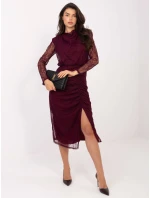 Šaty IT SK 9937.16 tmavo fialové Šaty IT SK 9937.16 tmavo fialové