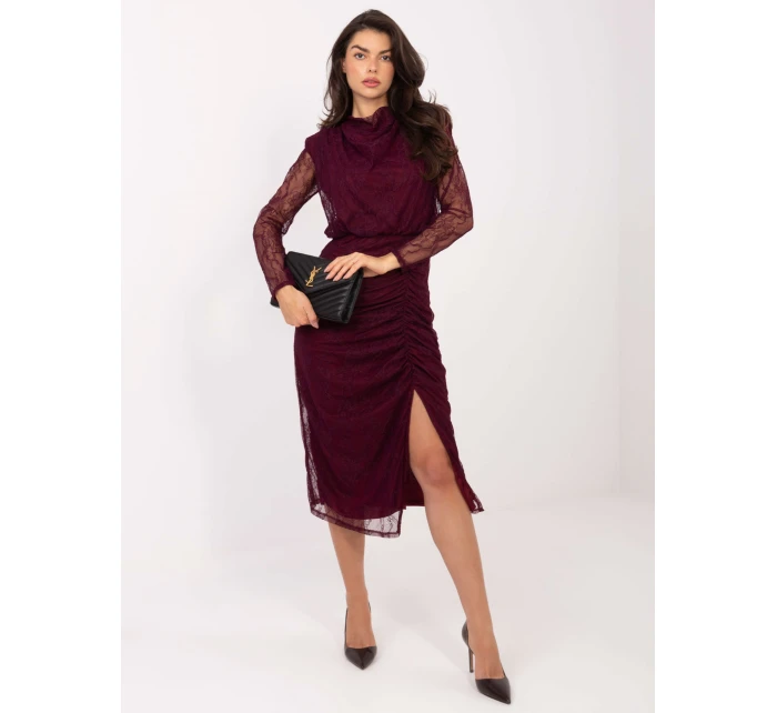 Šaty IT SK 9937.16 tmavo fialové Šaty IT SK 9937.16 tmavo fialové