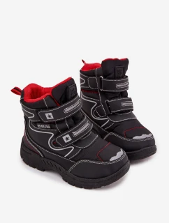 Detské zateplené snežnice / trapery Big Star - tmavomodré