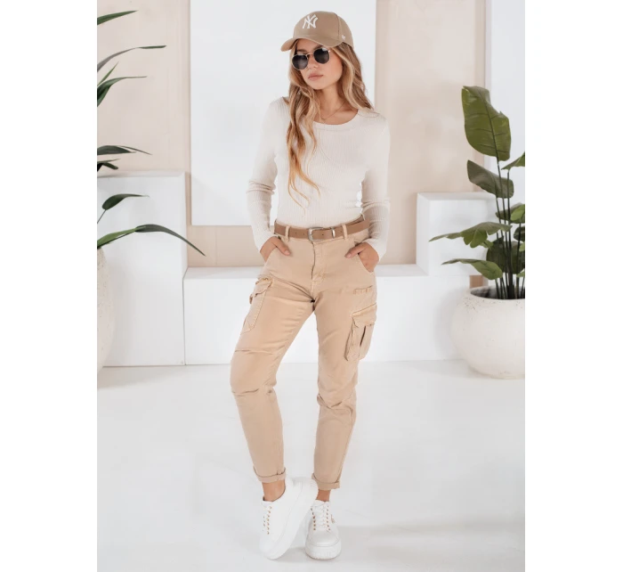 Dámské cargo kalhoty light beige Dstreet model 21989109 - FashionStreet