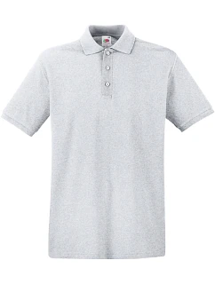 Fruit of the Loom Premium Polo Piqué – polokošeľa 16.3218, melírovaná sivá