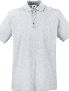 Premium Polo Piqué polo model 22441132 heather grey - Fruit of the Loom