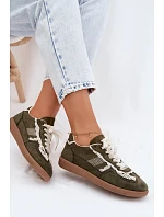 Dámské tenisky s krajkou zelené model 22107037 - Boto
