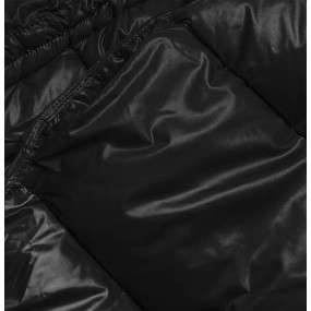 Šedo-čierna obojstranná oversize bunda (H-1088-61)