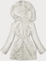 kurtka damska pikowana ecru model 21246998 - Z-DESIGN kurtka damska pikowana ecru model 21246998 - Z-DESIGN