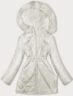 kurtka damska pikowana ecru model 21246998 - Z-DESIGN
