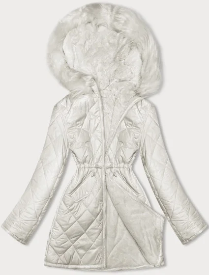 kurtka damska pikowana ecru model 21246998 - Z-DESIGN kurtka damska pikowana ecru model 21246998 - Z-DESIGN