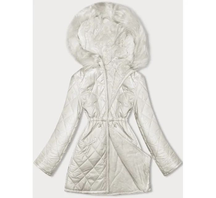 kurtka damska pikowana ecru model 21246998 - Z-DESIGN kurtka damska pikowana ecru model 21246998 - Z-DESIGN
