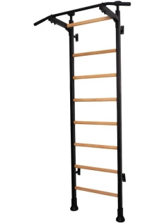 ROZKLADACIE DREVENÉ KOVOVÉ GYMNASTICKÉ REBRÍKY S KOVOVOU HRAZDOU V DUBOVEJ LAVICI 511