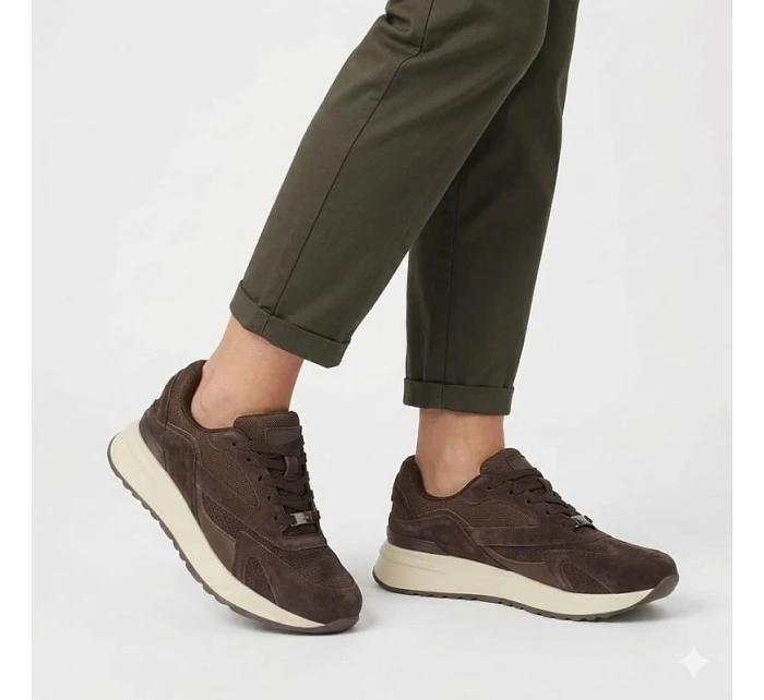 Filippo hnedé semišové kožené čižmy DP7728/26