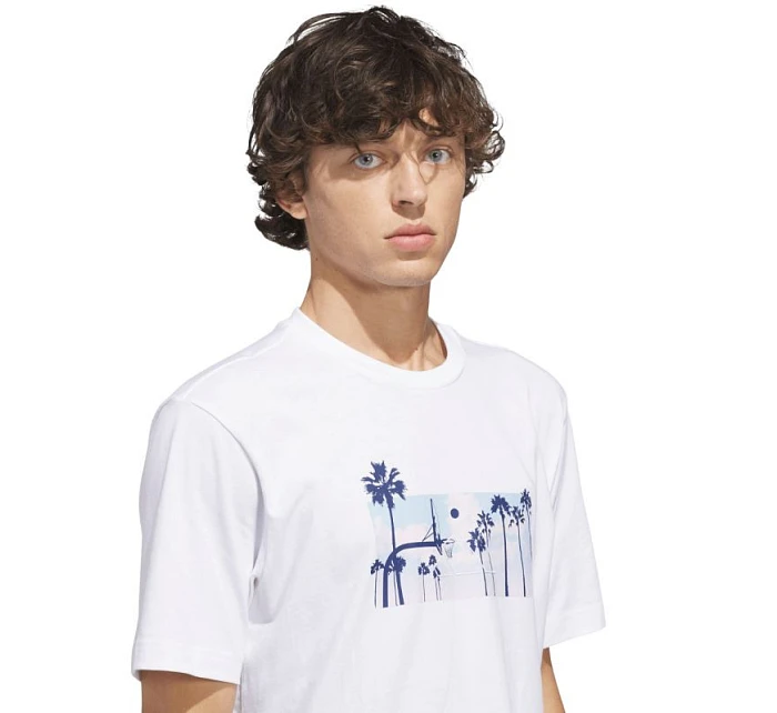 Pánske tričko adidas Summer Sunset Graphic white JZ7544 pánske