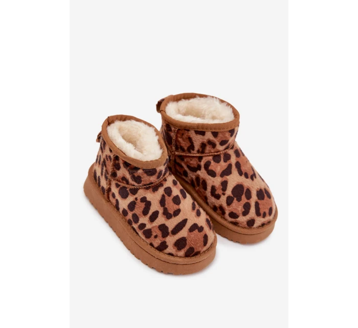Dětské sněhule vyhřívané s Panterka Hnědé model 21718620 - Boto