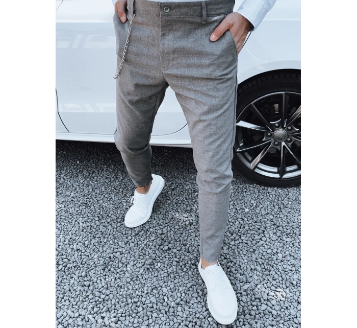 Pánske tmavosivé nohavice FashionStreet UX4409