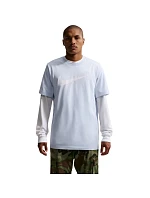 Pánské tričko Nsw Tee Icon Swoosh modré model 22217296 408 pánské - NIKE Pánské tričko Nsw Tee Icon Swoosh modré model 22217296 408 pánské - NIKE