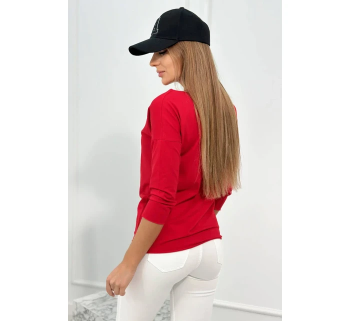 Blúzka ležérna červená