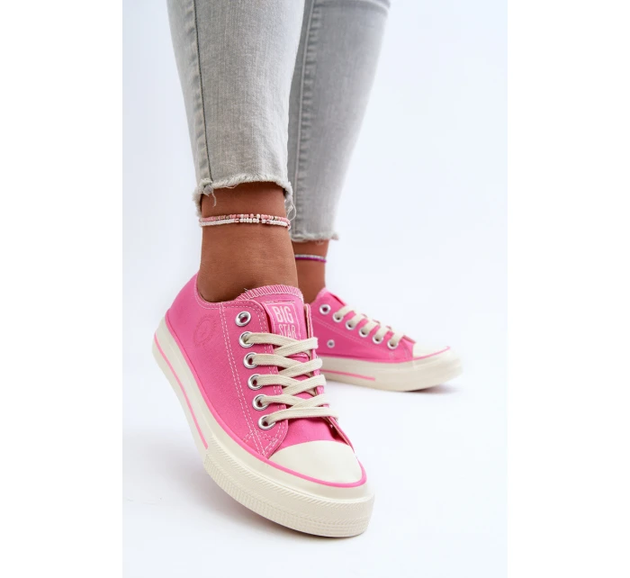 Nízké dámské tenisky Big Star model 21654830 Růžové - Big Star Shoes