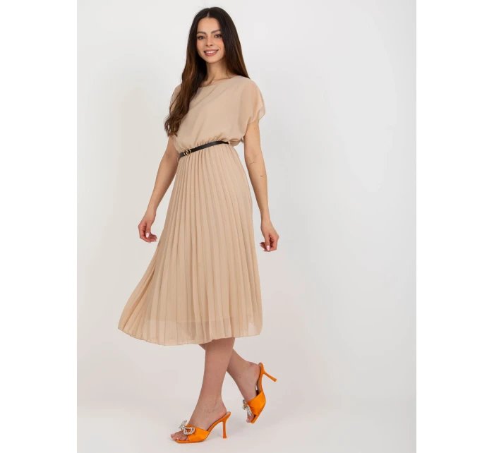Šaty DHJ SK 8839 1.23X béžová Šaty DHJ SK 8839 1.23X béžová