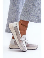 Dámske kožené mokasíny D&A TW210 white - S.Barski