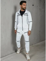 FashionStreet pánska biela tepláková súprava AX0813