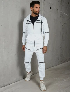 Pánské bílé tepláky model 21990377 - Dstreet