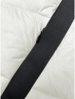 Prošívaná dámská zimní bunda v barvě ecru model 21245923 - Z-DESIGN