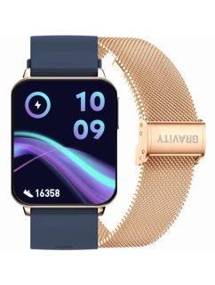 Chytré hodinky Pink Gold Navy Blue 2 Stripes model 21807475 - Gravity