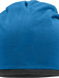 Daiber MB 7131 Jerseyová čiapka s fleecovou podšívkou 03.7131 bright blue/carbon
